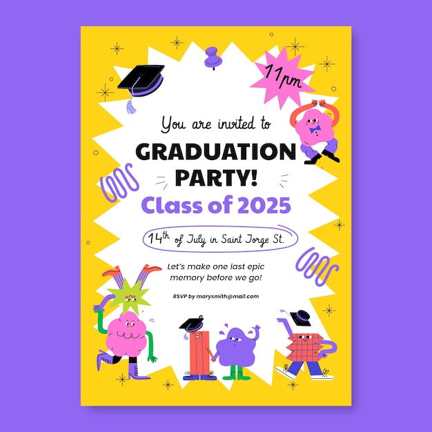 Invito alla festa di laurea: classe del 2025