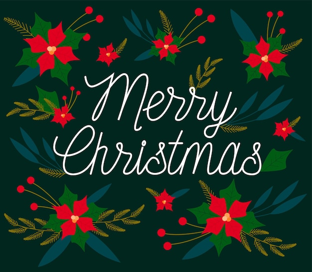Invito di cartolina di Natale felice anno nuovo e buon Natale
