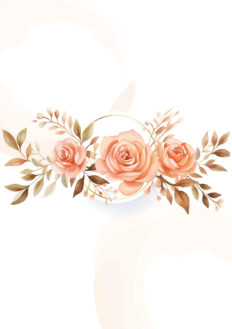 Vettore invito di lusso dorato realistico con flora e fiori