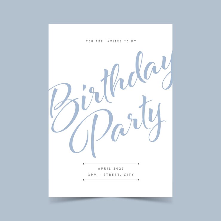 Invito per festa di compleanno in stile rustico. Disegno di scheda del modello floreale dell'acquerello verde.