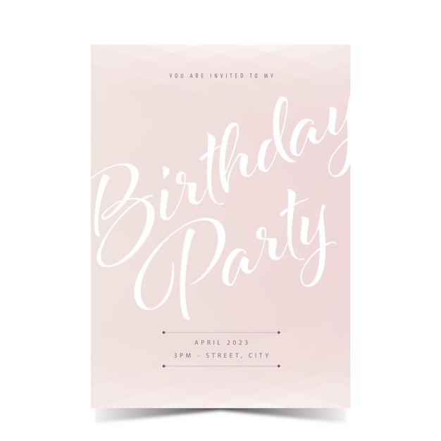 Invito per festa di compleanno in stile rustico. Disegno di scheda del modello floreale dell'acquerello verde.