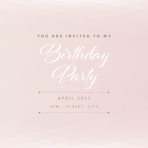 Invito per la festa di compleanno, illustrazione vettoriale