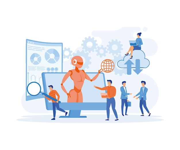 IOT Digital Transformation Automazione della tecnologia AI e cloud computing