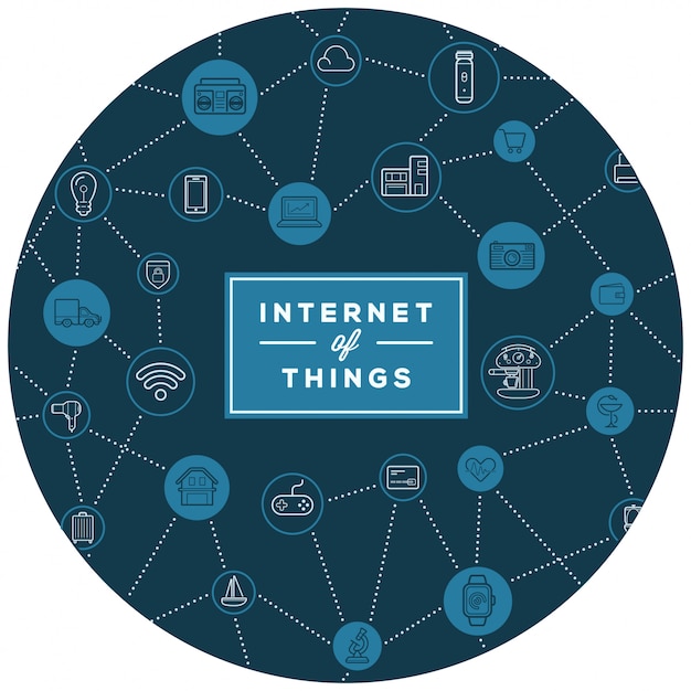 IOT Internet of Things con icone