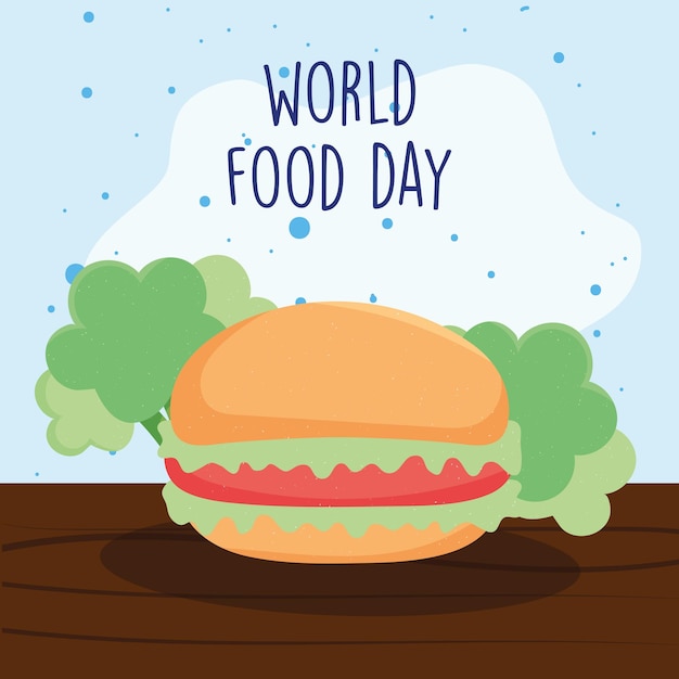 Iscrizione della giornata mondiale dell'alimentazione
