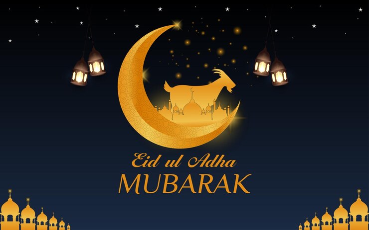 Islamic Eid ul Adha Mubarak Facebook banner post design Social media post design EPS vettoriale completo