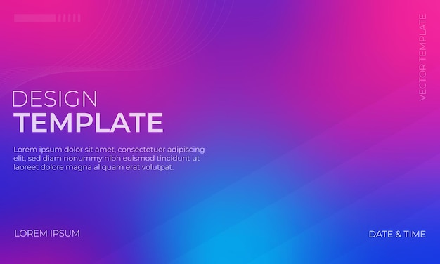 Ispirazione al design dello sfondo blu e magenta