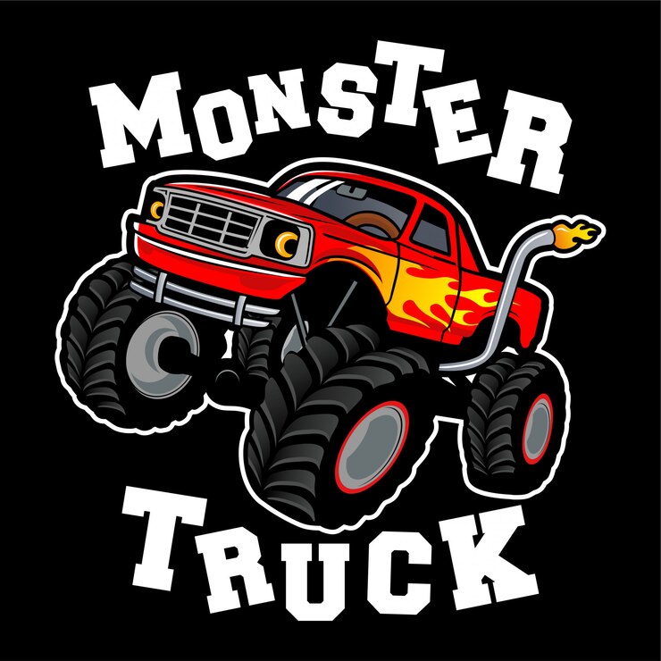 Ispirazione per il design del logo monster truck
