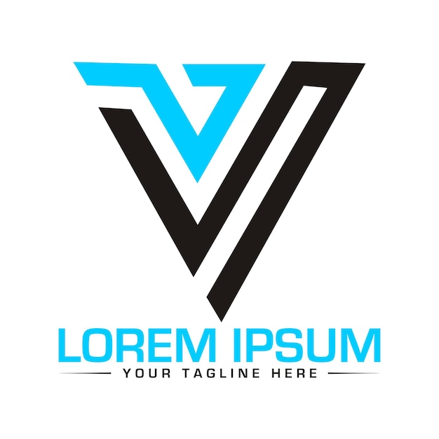 ispirazione per il design vettoriale del logo v letter modern Professional Logo Design