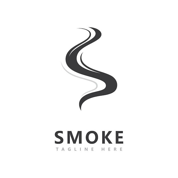 Ispirazione per il design vettoriale dell'icona del logo fumo