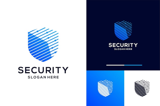 Ispirazione per la progettazione del logo dello scudo di sicurezza