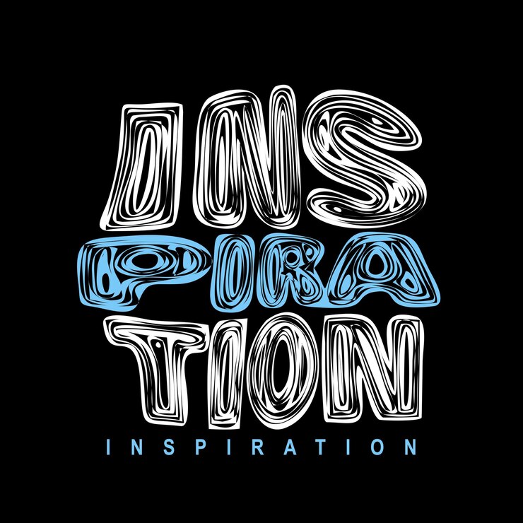 Vettore ispirazione slogan design tipografia disegno vettoriale testo illustrazione poster banner volantino cartolina segno t shirt grafica stampa ecc