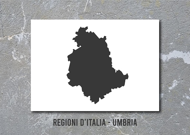 italia umbria piemonte mappa