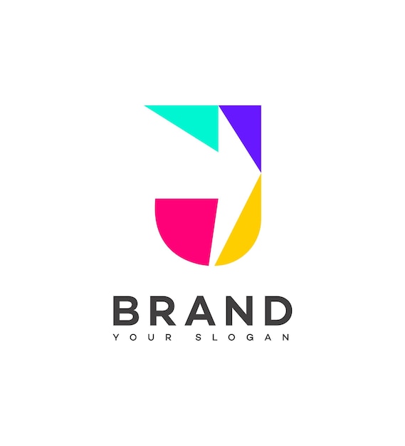 J Letter Logo Icon Brand Identity Sign J Letter Symbol Template (Template per il simbolo della lettera J)