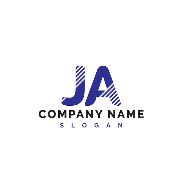 JA Letter Logo Design JA letter logo Vector Illustration Vector