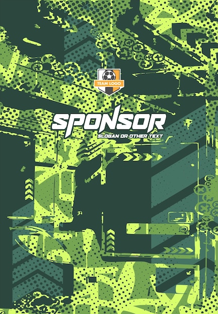 Jersey sport pattern design ready to print for sublimation