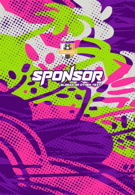 Jersey sport pattern design ready to print for sublimation