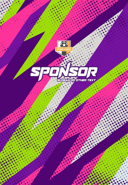 Jersey sport pattern design ready to print for sublimation
