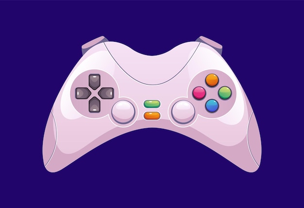 Joypad video arcade gamepad isolato sul concetto di sfondo Vector flat graphic design illustration