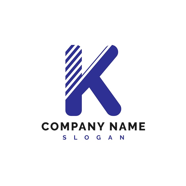 K Logo Design K Letter Logo Icona Vettore Illustrazione Vettore