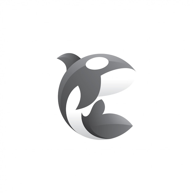 Killer Whale Orca Logo Illustration