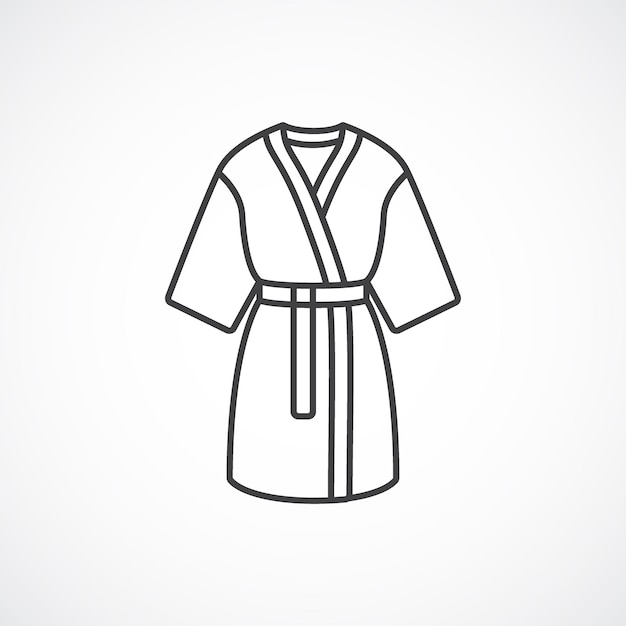 Kimono abito di seta illustrazione vettoriale