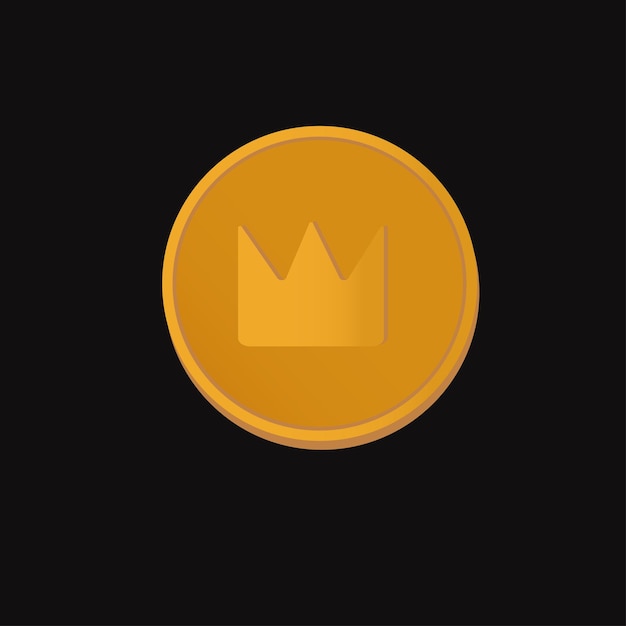 King Coin con il vettore del logo della corona