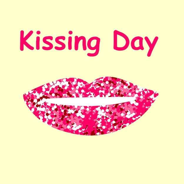 Kiss day Labbra glitterate