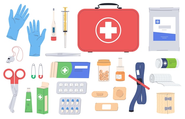 Kit di primo soccorso Articoli per la fornitura di cure mediche Trattamento di ferite lievi ferite malattie