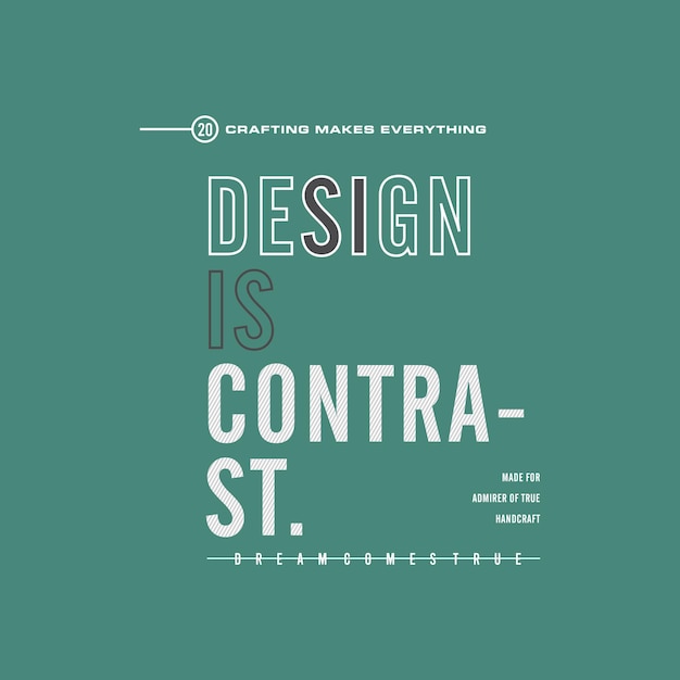 L'artigianato fa tutto Il design è contrastante Moderno ed elegante