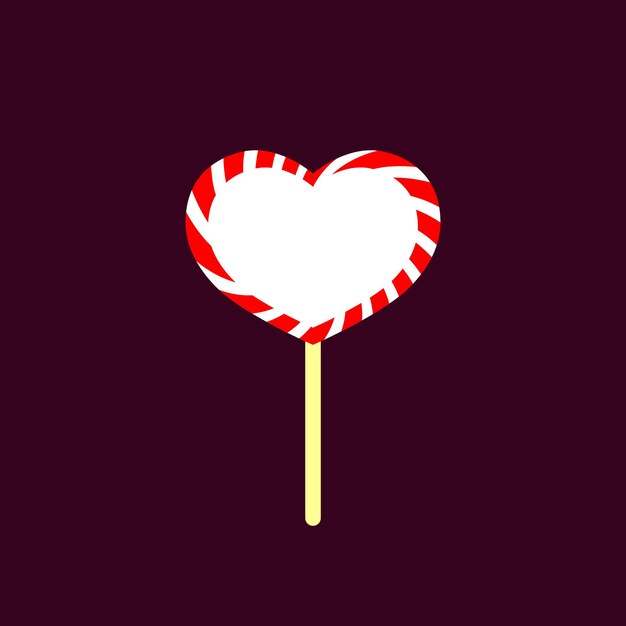 L'icona del lecca-lecca è la caramella del cuore.