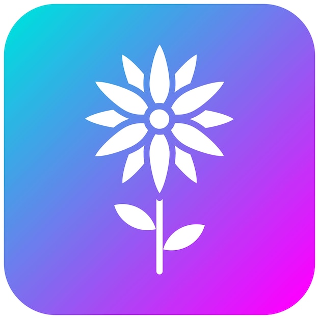 L'icona del vettore Aster può essere utilizzata per l'icona dei fiori
