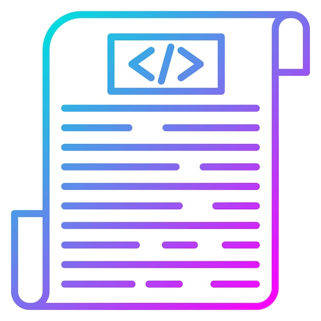 L'icona del vettore del codice sorgente può essere utilizzata per l'icona di No Code
