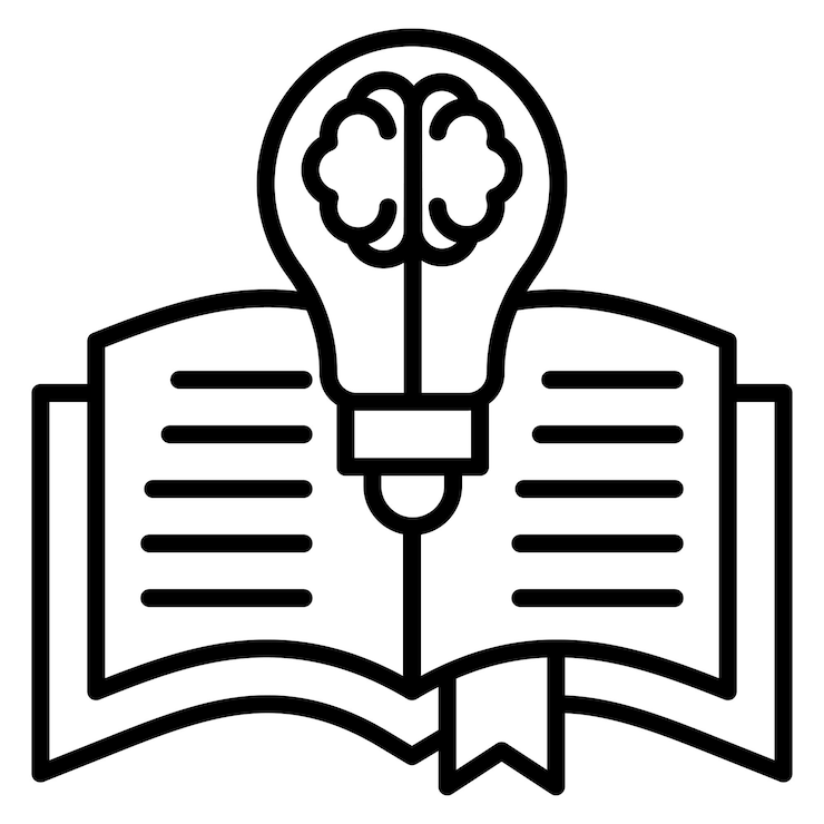 Vettore l'icona del vettore della conoscenza può essere utilizzata per l'icona della letteratura