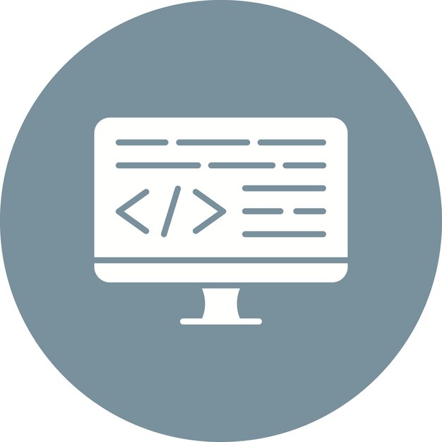 L'icona del vettore della riga di comando può essere utilizzata per l'icona di programmazione del computer