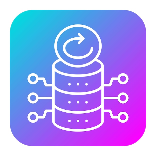 L'icona del vettore di backup del database può essere utilizzata per l'icona di Web Hosting