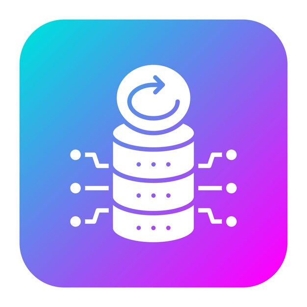 L'icona del vettore di backup del database può essere utilizzata per l'icona di Web Hosting