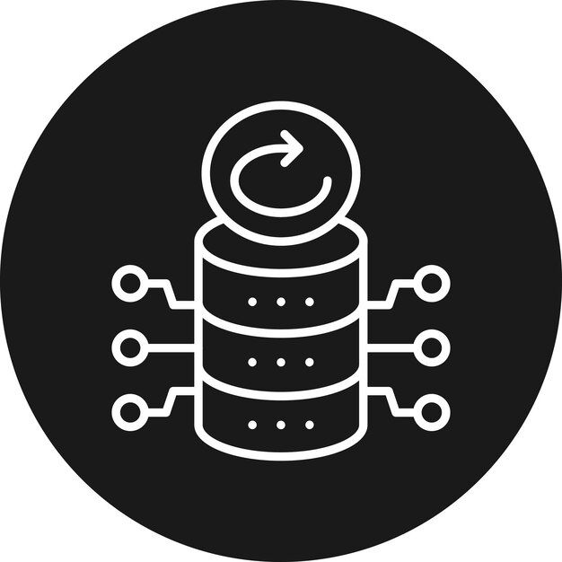 L'icona del vettore di backup del database può essere utilizzata per l'icona di Web Hosting