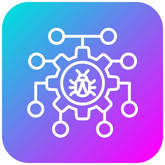 L'icona del vettore di debug può essere utilizzata per il set di icone di programmazione informatica