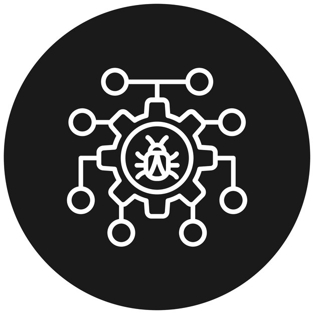 L'icona del vettore di debug può essere utilizzata per il set di icone di programmazione informatica