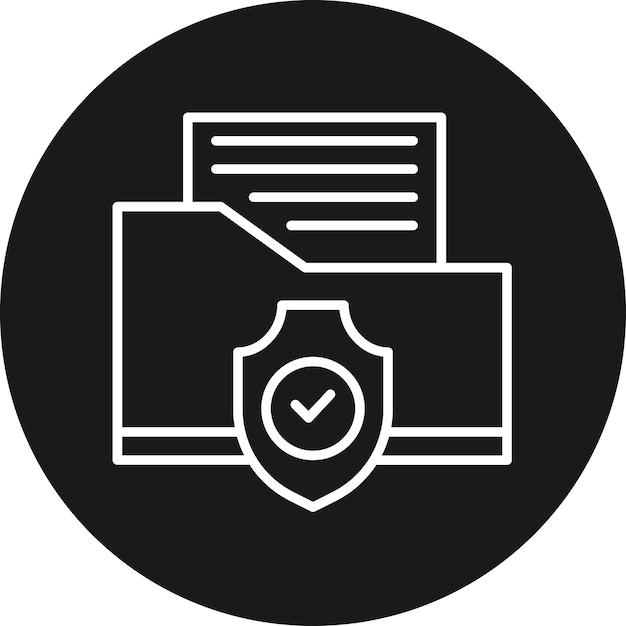 L'icona del vettore di protezione del file può essere utilizzata per il set di icone di codifica e sviluppo