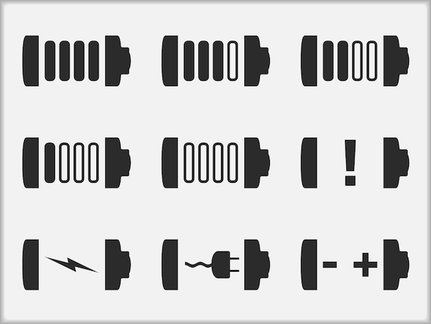 l&#39;icona della batteria