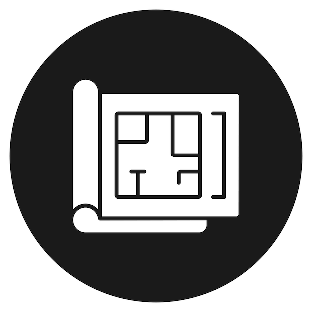 L'icona vettoriale del progetto della casa può essere utilizzata per l'icona di Real Estate