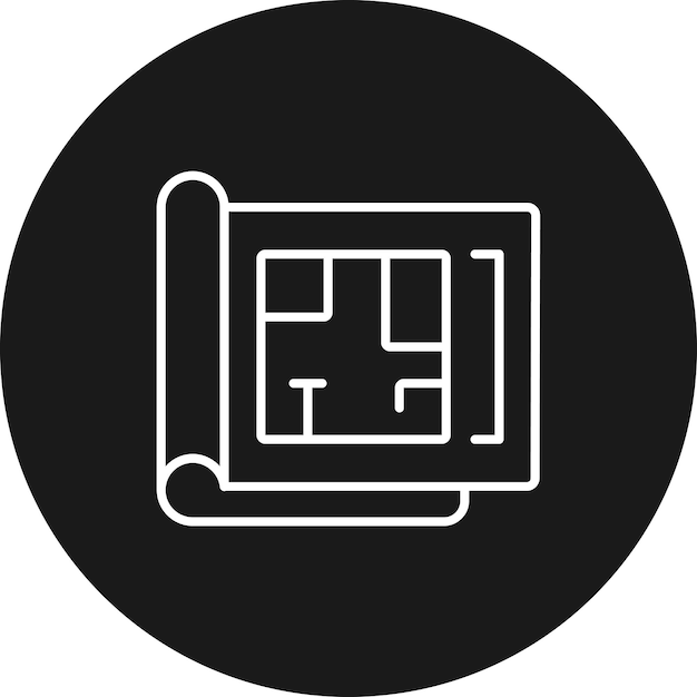 L'icona vettoriale del progetto della casa può essere utilizzata per l'icona di Real Estate