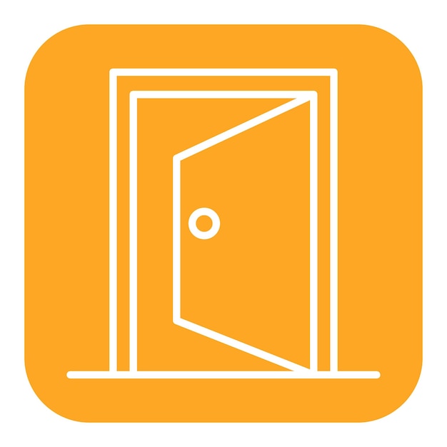 L'icona vettoriale della porta può essere utilizzata per l'icona di Home Improvements
