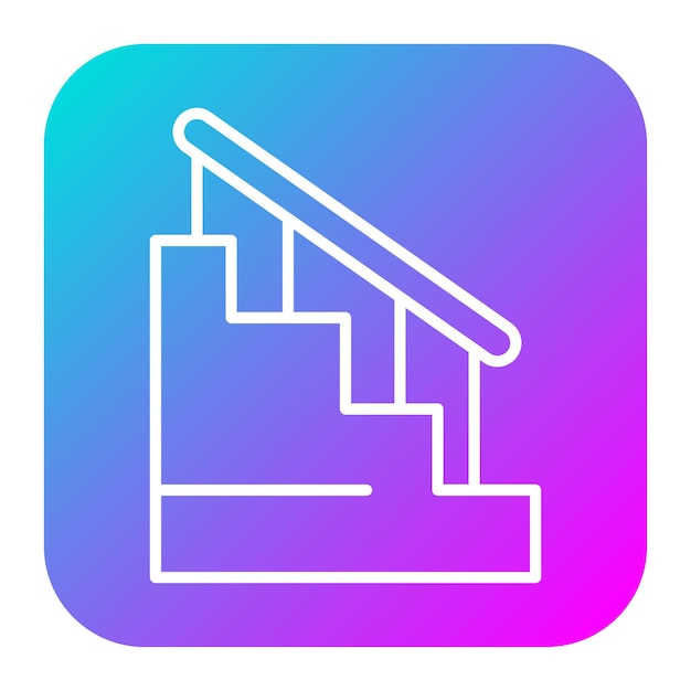 L'icona vettoriale della scala può essere utilizzata per l'icona di Home Improvements