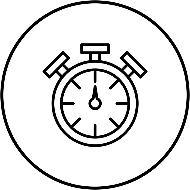 L'icona vettoriale StopWatch può essere utilizzata per l'icona di fitness fisica