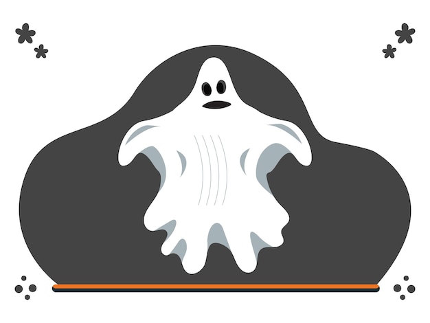 L'illustrazione del concetto di fantasma elegante e bella
