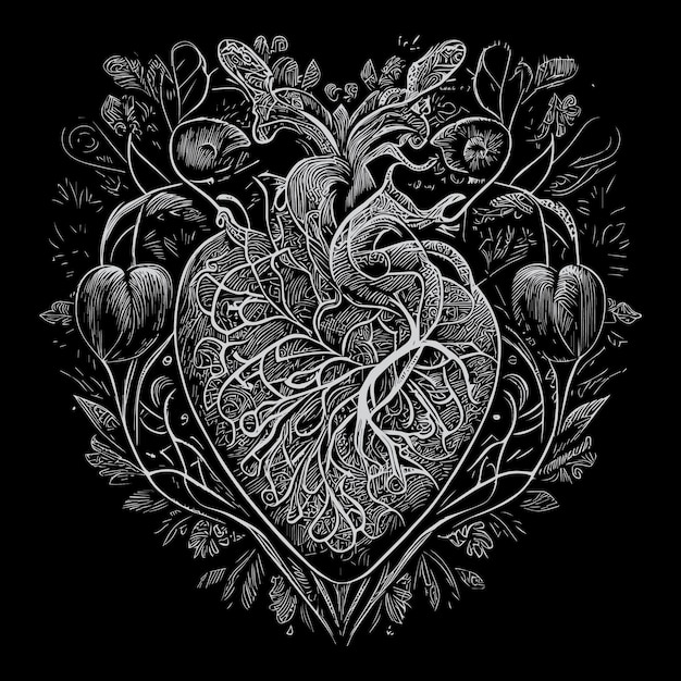 l'illustrazione del cuore è una rappresentazione simbolica del cuore umano spesso usata per trasmettere l'amore