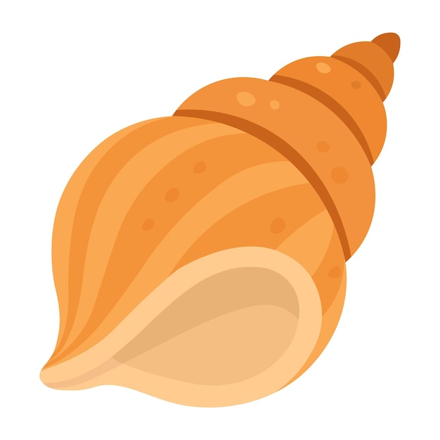 L'illustrazione della conchiglia contorta